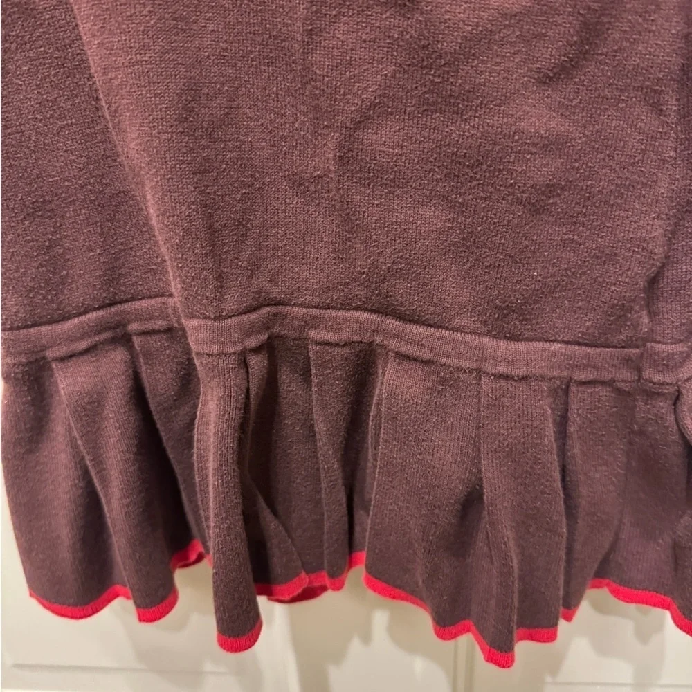 Baby Gap 2T Girls Brown & Red Sweater Dress